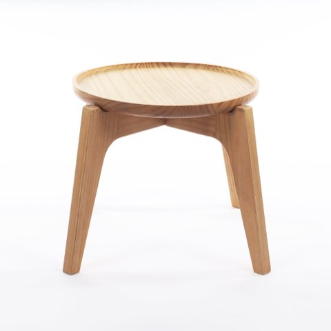 Mesa Lateral Bandeja Mel Escuro 35 Cm X 32 Cm