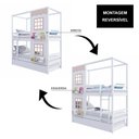 Ver imagem 4 de Treliche Casinha Reta 2 Janelas Madeira Branco/rosa