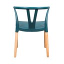 Ver imagem 2 de Conjunto 2 Cadeiras Polipropileno Wishbone Yescasa Verde/Escuro