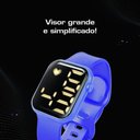 Ver imagem 2 de Relógio Digital Infantil Capitaoamerica + Oculos Proteção Uv Qualidade Premium Criança