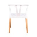 Ver imagem 2 de Conjunto 4 Cadeiras Polipropileno Wishbone Yescasa