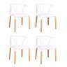 Conjunto 4 Cadeiras Polipropileno Wishbone Yescasa - 1