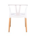 Ver imagem 2 de Conjunto 4 Cadeiras Polipropileno Wishbone Yescasa Branco