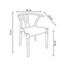 Conjunto 4 Cadeiras Polipropileno Wishbone Yescasa - 4