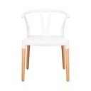Ver imagem 6 de Conjunto 4 Cadeiras Polipropileno Wishbone Yescasa Branco