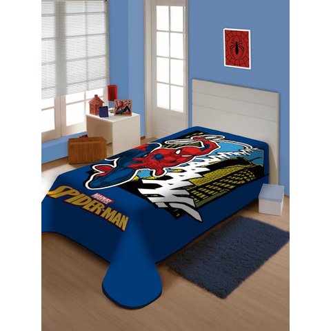 Cobertor Infantil 1,50X2,00 Homem Aranha em Ação