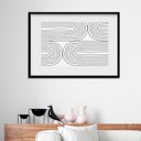 Ver imagem 1 de Quadro Neutro Ultra Minimalista Horizontal - 60x48cm:madeira Branca