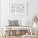 Ver imagem 2 de Quadro Neutro Ultra Minimalista Horizontal - 60x48cm:madeira Branca