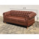 Ver imagem 3 de Conjunto de Sofás Dom Pedro 5 Lugares Caramelo Couríssimo Bella Decor