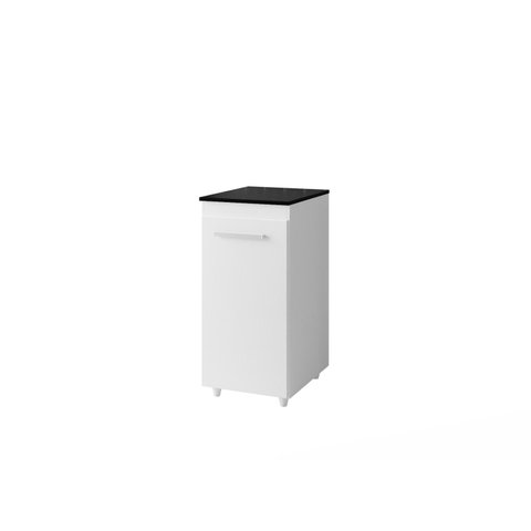 Armário Multiuso Zara com 1 Porta Organizador de Cozinha ou Lavanderia Cor - Branco