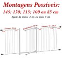 Ver imagem 2 de GRADE PORTÃO PET BEBÊ DIVISOR AMBIENTE 143 A 148 CM BRANCO