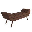 Ver imagem 1 de Puff Recamier 140cm Vêneto P02 Sintético Camel - Mpozenato