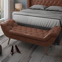 Ver imagem 2 de Puff Recamier 140cm Vêneto P02 Sintético Camel - Mpozenato