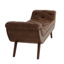 Ver imagem 3 de Puff Recamier 140cm Vêneto P02 Sintético Camel - Mpozenato