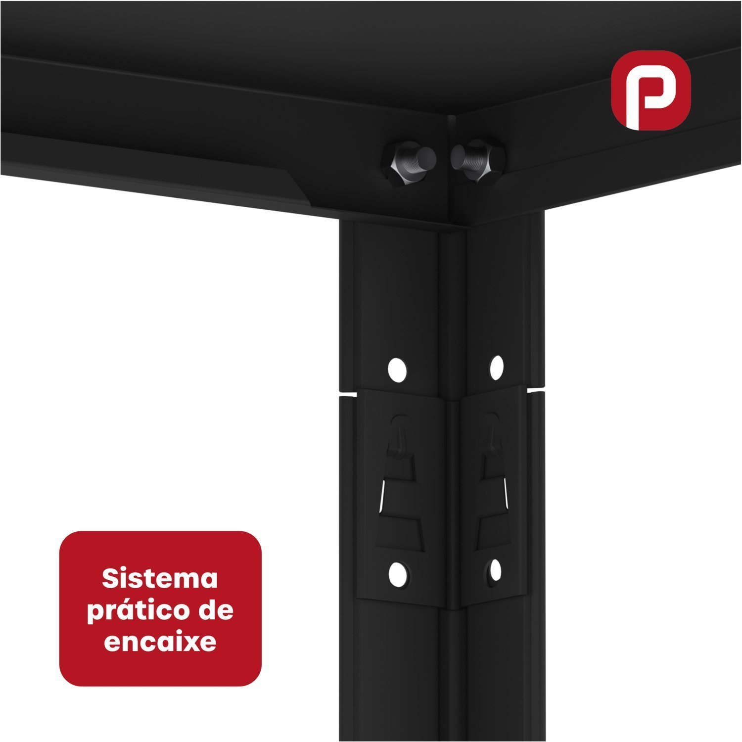 Estante para Livros com Estrutura Metálica 5 Prateleiras - 6