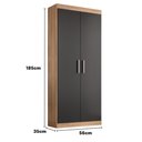 Ver imagem 5 de Armario de Lavanderia Miriam 2 Portas 185cm