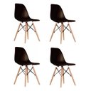 Ver imagem 3 de Conjunto Mesa de Jantar com 4 Cadeiras Eames Pp Espresso Móveis