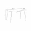Ver imagem 3 de Mesa de Jantar Retangular Finlândia Preto