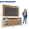 Rack com Painel para TV Até 65 Polegadas com Ripado Esmeralda  - 9