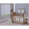 Enxoval de Bebe Kit de Berço Americano Cortina Algodão Menino Menina 9 Peças:safari Verde - 1
