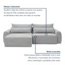 Ver imagem 6 de Sofá de Veludo Prateado 250cm Kairós