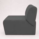 Ver imagem 2 de Poltrona Decorativa Zoe Orgânica para Sala Recepção Hall Moderna Minimalista Luxo Suede