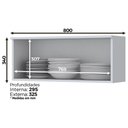 Ver imagem 4 de Cozinha Modulada 10 Peças 14 Portas 7 Gavetas S/ Tampo Americana Henn