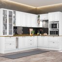 Ver imagem 1 de Cozinha Modulada 10 Peças 14 Portas 7 Gavetas S/ Tampo Americana Henn