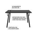 Ver imagem 4 de Conjunto Mesa Orbit com 4 Cadeiras de Jantar Tolix Industrial Aço Espresso Móveis