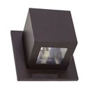 Ver imagem 5 de Arandela Box Cubo Pequena 2 Fachos Marrom Parede Muro St1318