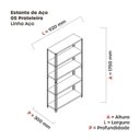 Ver imagem 4 de Estante para Livros com Estrutura Metálica 5 Prateleiras