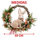 Ver imagem 6 de Guirlanda Decorativa de Páscoa Coelho Enfeite Arranjos 60cm