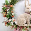 Ver imagem 4 de Guirlanda Decorativa de Páscoa Coelho Enfeite Arranjos 60cm