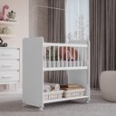 Ver imagem 6 de Mini Berço Moisés Toy para Bebê com Colchão e Rodízios 89cm Branco - Desk Design