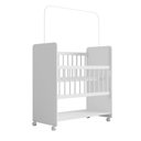 Ver imagem 2 de Mini Berço Moisés Toy para Bebê com Colchão e Rodízios 89cm Branco - Desk Design