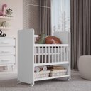 Ver imagem 5 de Mini Berço Moisés Toy para Bebê com Colchão e Rodízios 89cm Branco - Desk Design