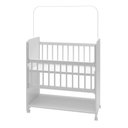 Ver imagem 3 de Mini Berço Moisés Toy para Bebê com Colchão e Rodízios 89cm Branco - Desk Design