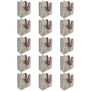 Ver imagem 1 de Bolsa Ecologica Kit 15 Unidades Sacola Ecobag de Ombro Reutilizavel Multiuso Dobravel Alça Compras
