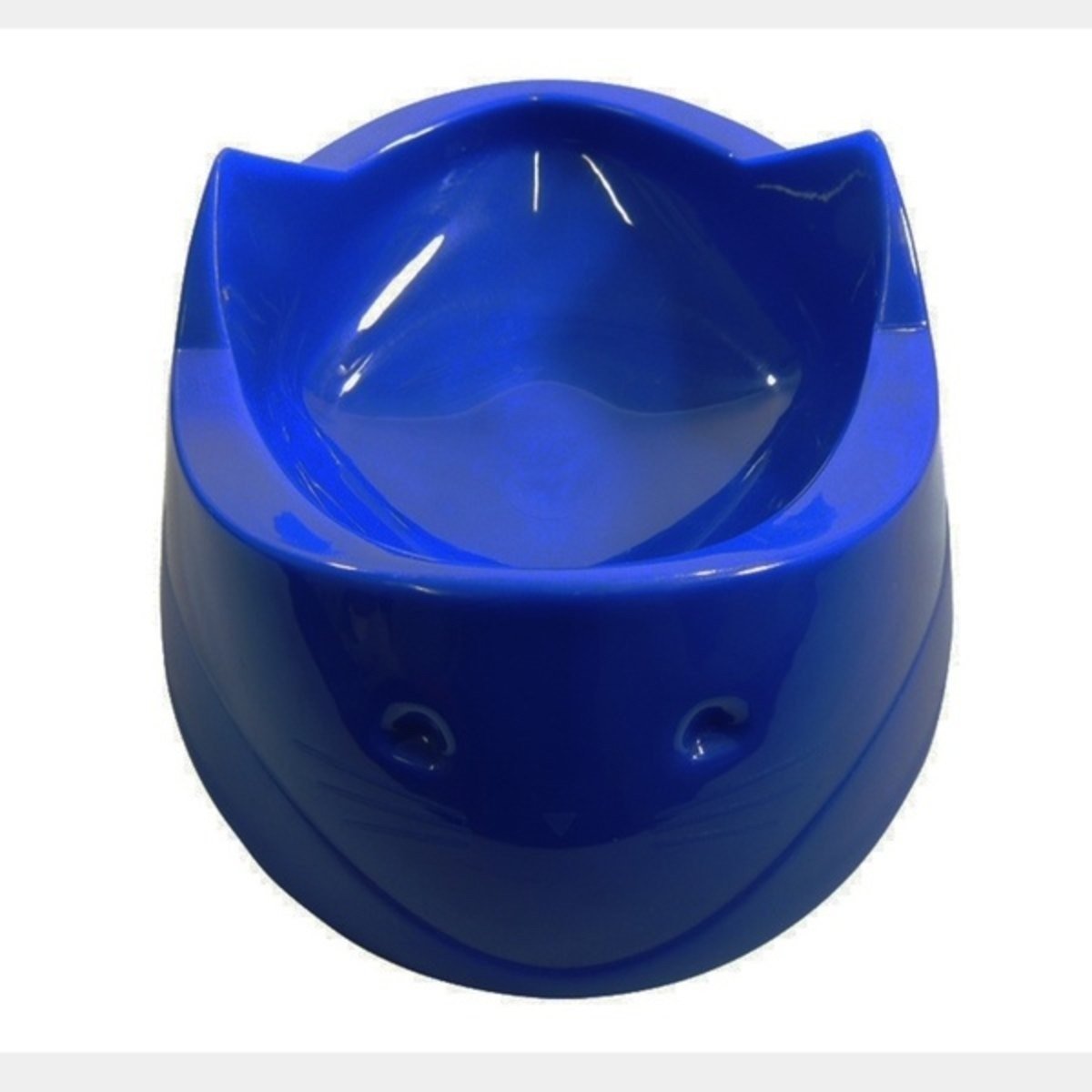 Comedouro Plástico Cara Do Gato 200 Ml - Azul Furação Pet - 2
