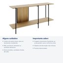 Ver imagem 6 de Aparador Sólis - Largura: 160 cm - Cor: Álamo - Metal: Preto