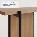 Ver imagem 4 de Aparador Sólis - Largura: 160 cm - Cor: Álamo - Metal: Preto