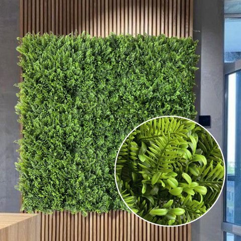 9 Placas de Plantas Artificiais Exclusivas Linha Premium Jardim Vertical Aspecto Realista e Denso