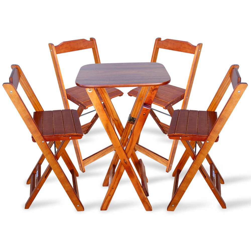 Conjunto De Mesa Bistro Dobravel Com 4 Cadeiras Para Bar E Restaurante conjunto-de-mesa-bistro-dobravel-com-4-cadeiras-para-bar-e-restaurante