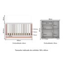 Ver imagem 7 de Quarto Infantil com Berço 3 em 1 e Cômoda Algodão Doce Multimóveis Mp4249