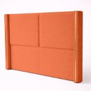 Ver imagem 4 de Cabeceira Cama Box Casal Estofada Essence 140cm com Sapatas Plásticas Braços Laterais