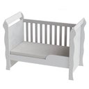 Ver imagem 6 de Berço Americano Mirelle e Cômoda Infantil Ane Branco Brilho com Colchão Ortobom - Phoenix Baby