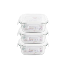 3 Un Potes Hermético de Vidro C/válvula Branco 300ml - 1