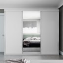 Ver imagem 3 de Guarda Roupa Casal com Espelho 3 Portas 100% MDF BP Altdorf