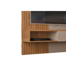 Painel para TV Tito até 65 Polegadas Griz/Carvalho - DJ Móveis - 4