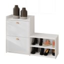 Ver imagem 1 de Sapateira Daniela com 2 Portas Organizador de Sapatos Cor:branco